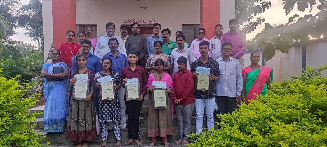 Award for missionary kids who scored above 90 percentage in govt. exam