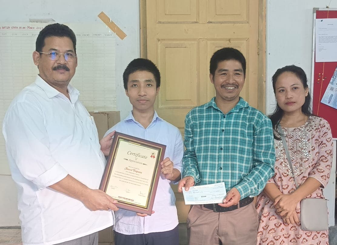 Award for missionary kids who scored above 90 -boys